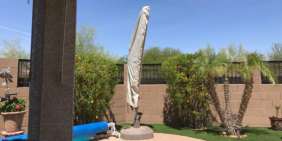 Terrassen schirm abdeckung